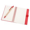 thumbnail image 3 of Wirebound Spiral Memo Books Leather Notebook With Insert Pen And 6 Color Page Stickers Pocket Coil Notebook Memo Pads For Study And Notes, 3 of 8