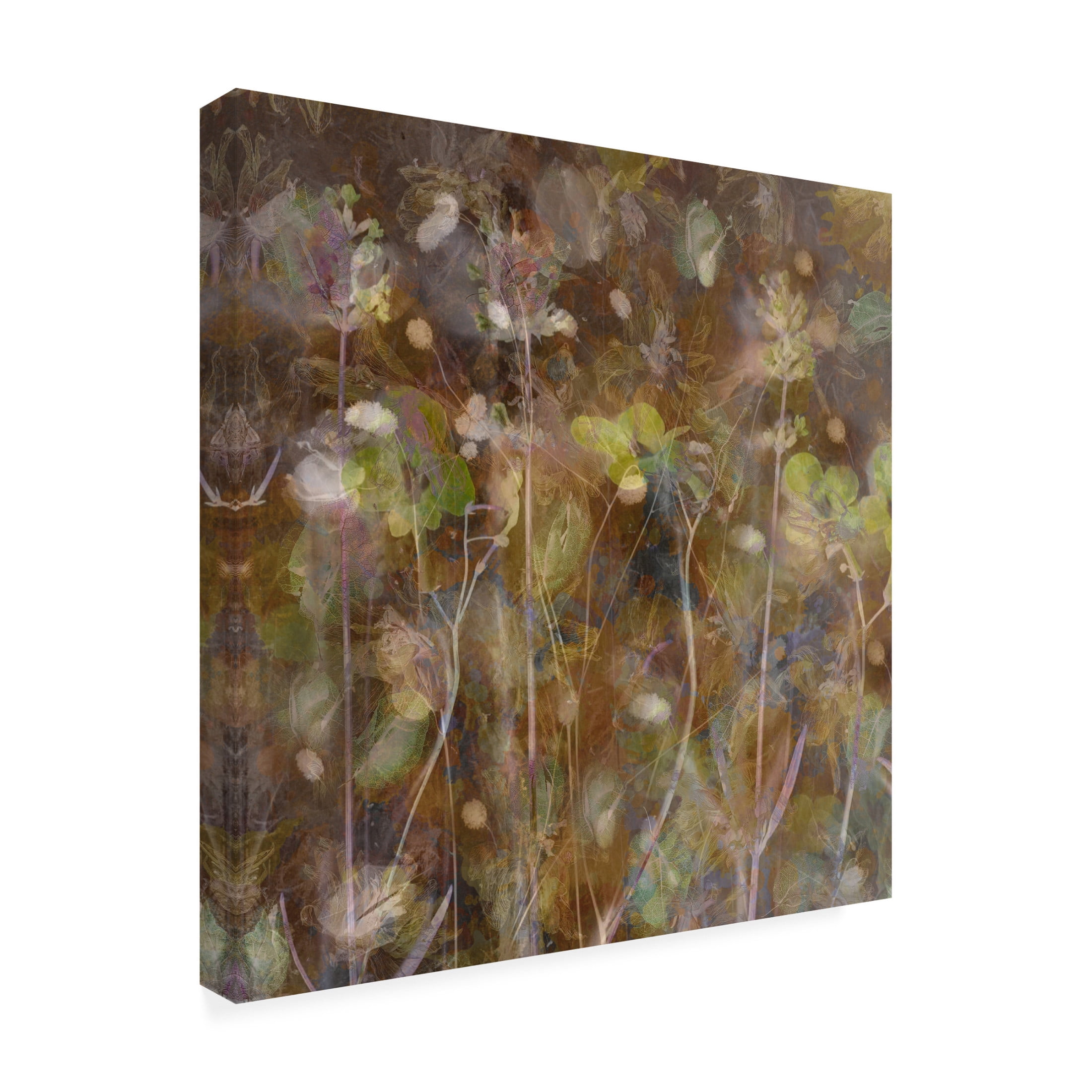 Canvas Wall Art - Katarina Holmstrom 'Summer Pastel' Wall Art for Living Room, Bedroom, or Office Décor by Trademark Fine Art - 14 x 14 Inches