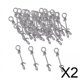 thumbnail image 1 of 2x50x Broches De Pesca, Accesorios De Pesca, Aparejos, Ligeros, Resistentes, De Cambio Rápido, 18 Mm, 1 of 8