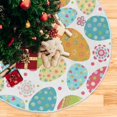 thumbnail image 5 of GZHJMY Easter Bunny Egg Christmas Tree Skirt Tree Skirt for Holiday Party Home Christmas Day Ornaments 36", 5 of 6