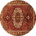 thumbnail image 1 of Ahgly Company Indoor Round Medallion Orange Traditional Area Rugs, 7' Round, 1 of 1