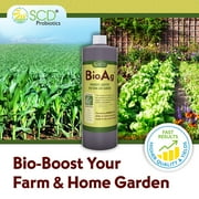 SCD Bio Ag, 1 Liter Microbial Inoculant, Natural Fertilizer and Probiotic Soil Amendment