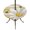 Yellow, White, Gold, variant on Round Outdoor Tablecloth with Umbrella Hole and Zipper, Yellow Daisy Rustic Tablecloth with Elastic Waterproof, Black Pastoral Flowers Honeybees Patio Table Covers for 31" - 35" Picnic Pool Tables