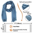 thumbnail image 4 of Large Soft Solid Color Scarf Shawls Pashmina Men And Women, 4 of 9