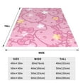 thumbnail image 3 of Hello Kitty Fleece Blanket Super Soft Cozy Throw Blanket 80"X60", Lightweight Fuzzy Comfy Flannel Blanket Warm Plush Throw Blankets For Couch, Sofa, Bed, 3 of 7