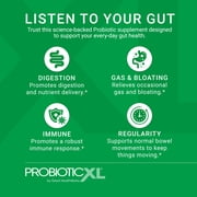 ProbioticXL - Probiotic & Prebiotic, Shelf Stable - Blend 11 Strains - Promote Healthy Gut Flora Growth, 12.5 Billion CFU - Non-GMO, Gluten-Free - 30 Veggie Caps