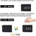 thumbnail image 4 of Reloj despertador digital YONGSHENG de madera con Brillo ajustable y control de voz, 4 of 5