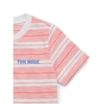 thumbnail image 3 of Garanimals Toddler Boy Short Sleeve Striped T-Shirt with Embroidery, Sizes 18M-5T, 3 of 3