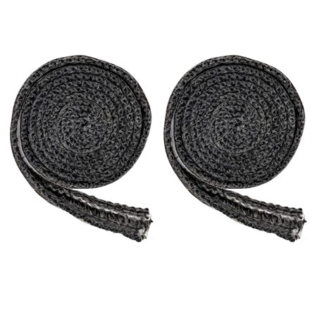 

2x 78.74inch Flat Gasket Fireplace Sealing Cord Fiberglass Flat Gasket Tape Gasket Tape for Door Oven Fireplace Window