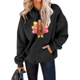thumbnail image 2 of Gibobby Sudadera con Capucha para Mujer, Sudaderas con capucha y sudaderas con capucha para mujer con diseño gráfico para mujer(Negro,M), 2 of 5