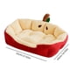 thumbnail image 3 of Sofá Cama Navideño para Mascotas | Cama Semicerrada para Perros y Gatos | Desmontable y Lavable | Cálido para Invierno | Rojo | 55 X 43 X 18 Cm | 0,65 Kg | Xal251020003M, 3 of 7