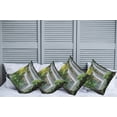 thumbnail image 2 of Ambesonne Green Throw Pillow Cover 4 Pack, Waterfall Nature Exotic, 16", White Green, 2 of 5