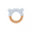 Blue, variant on SARO Beechwood & Silicone Blue Teether - Natural Sensory Teething Toy for Babies 12-18 Months