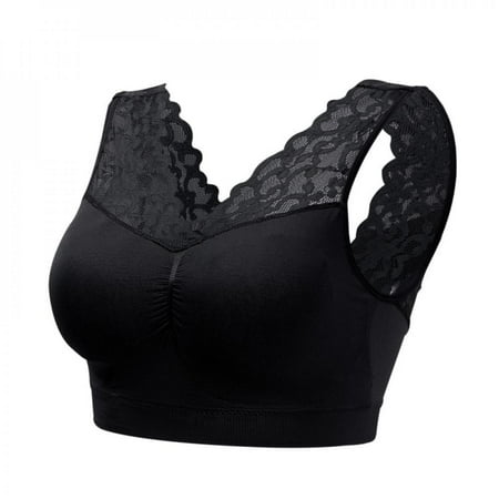 

Big Clearance! Big Save!cute Deep V Neck Lace Bras For Women Brassiere Push Up Padded Bra Seamles Comfortable Bralette Breathable Fitnes Gym Bra Top Padded Sport Bra