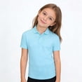 thumbnail image 5 of Kids' Piqu𝐞 Pol𝗼 Boys Performance Pol𝗼 Dry Fit Short Sleeve G𝗼lf Shirt for Active Casual Size 5‐14 School 𝐔niform Shirt, 5 of 5
