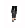 thumbnail image 1 of INSPIRE CHIC Women's Ruffled Cuff Over Knee Length Ribbed Knitted Leg Warmers Dark Gray, 1 of 6