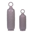 thumbnail image 1 of ElkGroup International 152-005/S2 Set Of 2 Lidded Ceramic Jars In Lilac Luster, 1 of 1