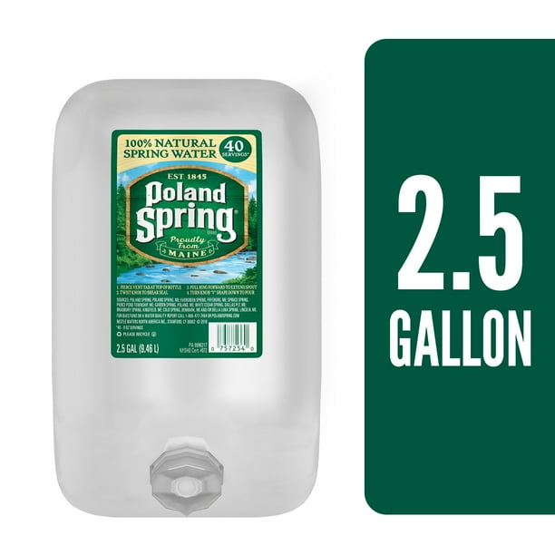 POLAND SPRING Brand 100 Natural Spring Water, 2.5gallon plastic jug