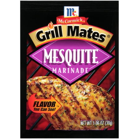 (4 Pack) McCormick Grill Mates Mesquite Marinade, 1.06 (The Best Salmon Marinade)