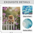 thumbnail image 3 of Diamond Art Kits for Adults - 5d Cute Pomeranian By Flower Fence Diamond Painting for Adults, Diamond Art for Adults Beginners, Diamond Painting Kits for Adults for Home Wall Decor, 3 of 7