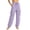 Purple, variant on Utoimkio Women's Cargo Jogger Pants Elastic Drawstring Waist Multi Flap Side Pockets Adjustable Cuffed Ankle Outdoor Casual Bottoms