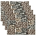 thumbnail image 1 of Fennco Styles Kuba Cloth Textile Design 100% Placemats 14 x 20 Inch, Set of 4 - Black Multi, 1 of 3