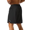 thumbnail image 2 of Ramiter Shorts for Men Polyester New Men's Fashion Beach Shorts Woven Quick Dry Multi Color Sports Quarters Black,L, 2 of 5