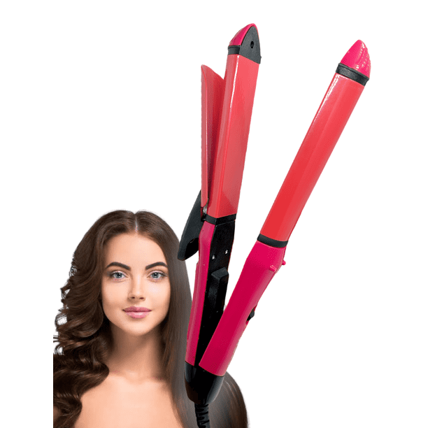 Plancha Rizadora de Cabello en RM Beauty Cerámica Rosa