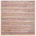 thumbnail image 2 of SAFAVIEH Cape Cod Jaylen Geometric Area Rug, Natural/Multi, 6' x 6' Square, 2 of 11