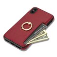 thumbnail image 5 of Nalacover for iPhone XS Max Wallet with Card Holder Slot, 360°Rotation Ring Holder Kickstand Cover for Men Women Protective Premium PU Leather Shockproof Cover For iPhone XS Max, Red, 5 of 9