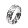 thumbnail image 5 of Edwin Earls Ladies 2.50ct Vintage Style CZ Wedding Ring Set Sterling Silver Men's Titanium Wedding Band, 5 of 6