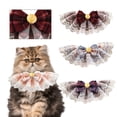 thumbnail image 4 of Walbest Pet Bandana CostumeCat Dog Cute lace Princess Saliva Towel Dog bib Scarf bib bib Small Dog cat Dress up Accessories, 4 of 7