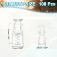thumbnail image 2 of Uxcell Plastic Cord Lock, Single Hole Spring Toggle Stopper Cord Stops Fastener Ends Clear, 2 of 6