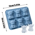 thumbnail image 6 of Cow Silicone Mold, 6-Cavity Animal Tray for Whiskey Ice Cubes, Cocktails, Baking, and Crafts - Distinctive Bovine Shape for Party Favors, 6 of 6