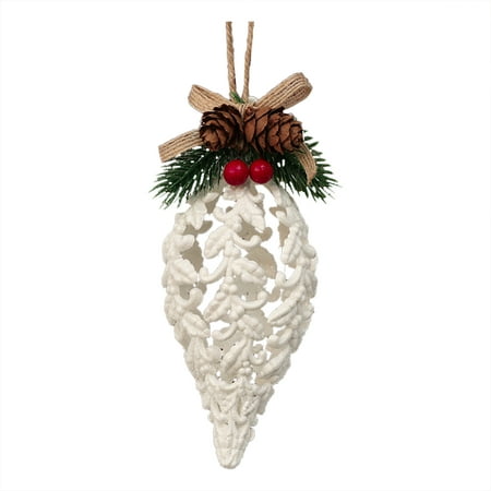 

room decor for bedroom 2Pcs Christmas Supplies Home Decoration Props Pendant Christmas Gifts Pendant White