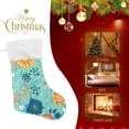 thumbnail image 4 of Coolnut 17.7 Inch Christmas Stockings, 1 PCS Plants Flowers Green Presonalized Large Stocking Sock for Family Holiday Xmas Party Decorations, 4 of 7