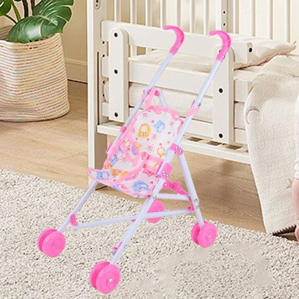 Carrito de juguete en miniatura, regalo realista de 10 pulgadas, cochecito de empuje, porta muñecas, cochecito de bebé, carrito de juguete para niñas violeta | en línea Carrito de juguete en miniatura, regalo realista de 10 pulgadas, cochecito de empuje, porta muñecas, cochecito de bebé, carrito de juguete para niñas violeta | en línea