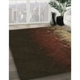 thumbnail image 3 of Ahgly Tapis Rond Lavable en Machine Intérieur Transitionnel Marron Sienne, 6 Pieds Rond, 3 of 7