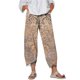 thumbnail image 1 of Pantalones de Verano de Pierna Ancha Moda Suelta Impresa Capris, Pantalones Casuales Cómodos de Piernas Anchas para Uso Al Aire Libre Y en el Hogar, 1 of 5