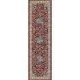 thumbnail image 3 of Dynamic Rugs ANR5575591464 5 x 3 ft. Ancient garden 57559 Round Traditional Area Rug - 1464 Red & Ivory, 3 of 7