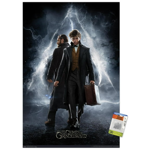 Fantastic Beasts: Crimes Of Grindelwald - Teaser Wall Poster with Push Pins, 22.375" x 34"