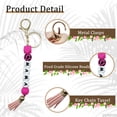 thumbnail image 4 of PAKASEBOXES MAMA Silicone Beaded Keychain, Key Chains for Car Keys Women, Bag Pendant as Christmas Gift for Mom & Auntie, 4 of 7