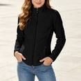 thumbnail image 5 of Microfleece Full Zip-Up Jackets For Women Fall Winter Collared Long Sleeve Warm Casual Basic Coats With Pockets S-XXL, 5 of 6