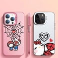 thumbnail image 2 of Funda de teléfono con estampado de Marvel Spider-Man h-hello k-kitty para iPhone 12 Pro XR 15 Pro Max XS Max X 13 11 14 Plus 13 Pro Max, 2 of 5