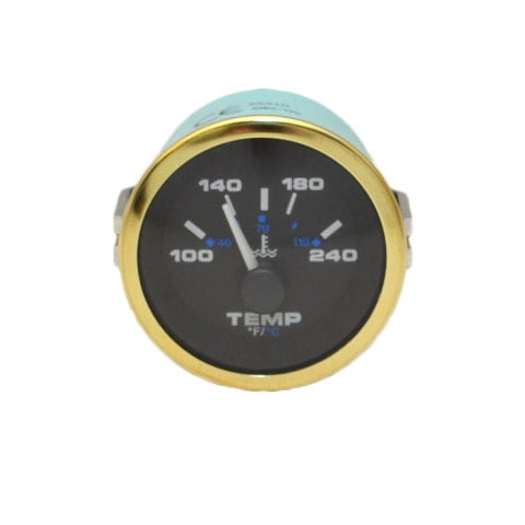 Teleflex Boat Temperature Gauge 62410 | Premier Pro Gold Series 2 Inch