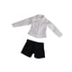 thumbnail image 5 of Conjunto de camisa y pantalones cortos para muñeca en miniatura a escala 1:12, decoración, regalos, cosplay, cuerpo de muñeca, accesorios resistentes Camisa blanca, 5 of 10