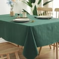 thumbnail image 1 of DEELLEEO 135*180CM Cotton Solid Color Tablecloth Simple Rectangle Wrinkle Fabric Dining Table Cover For Dining Table Party Camping, 1 of 7