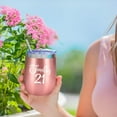thumbnail image 3 of 21st Birthday Gifts For Women - 2001 21st Birthday Decorations For Women - Gifts For Women Turning 21 - 21 Year Old Birthday Gifts For Her, Daughter, Sisters, Friends - 12 oz Wine Tumbler, 3 of 6
