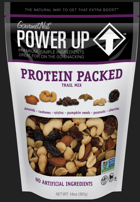Power Up Protein Packed Trail Mix from Gourmet Nut, 14 oz. Resealable