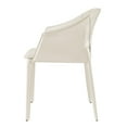 thumbnail image 4 of New Pacific Direct Callie Recycled Leather Dining Arm Chair in Vanilla, 4 of 5